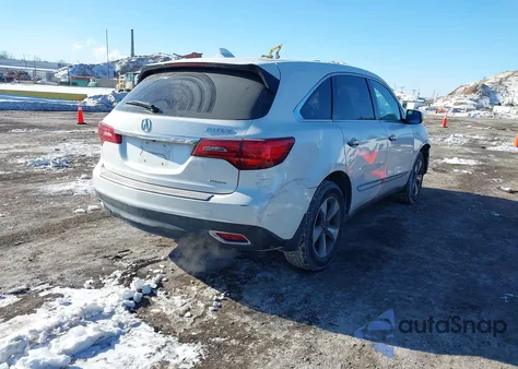 2014 Acura Mdx из США, поврежденный, VIN 5FRYD4H22EB006930